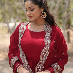 Designer Gown with Dupatta