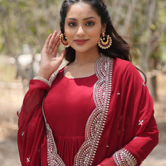 Designer Gown with Dupatta