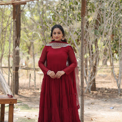 Designer Gown with Dupatta