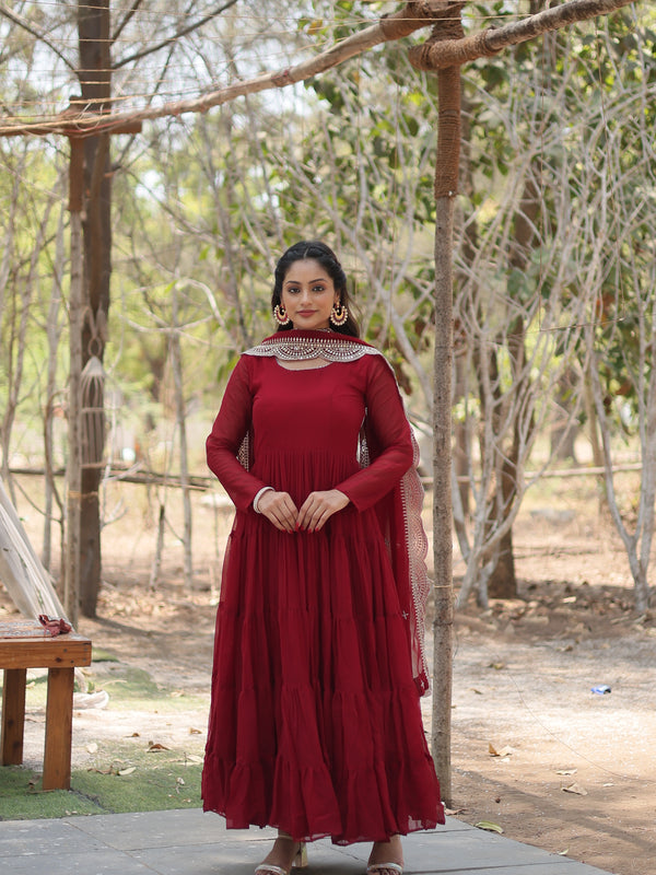 Designer Gown with Dupatta