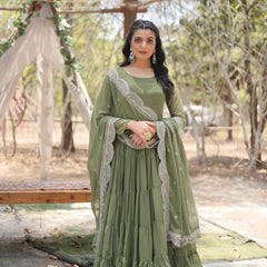 Designer Gown with Dupatta
