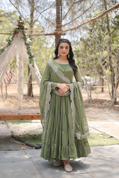 Designer Gown with Dupatta