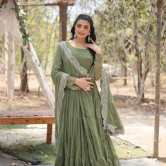 Designer Gown with Dupatta