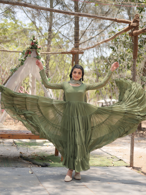 Designer Gown with Dupatta