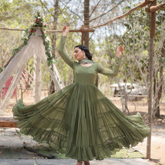 Designer Gown with Dupatta