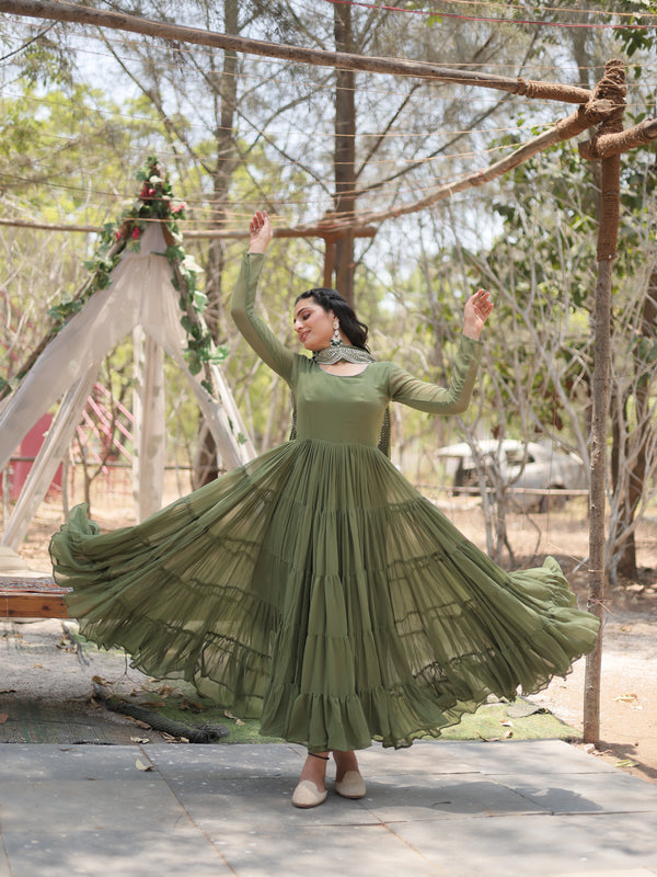 Designer Gown with Dupatta