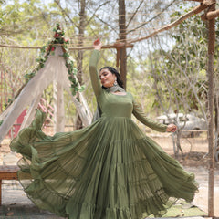 Designer Gown with Dupatta