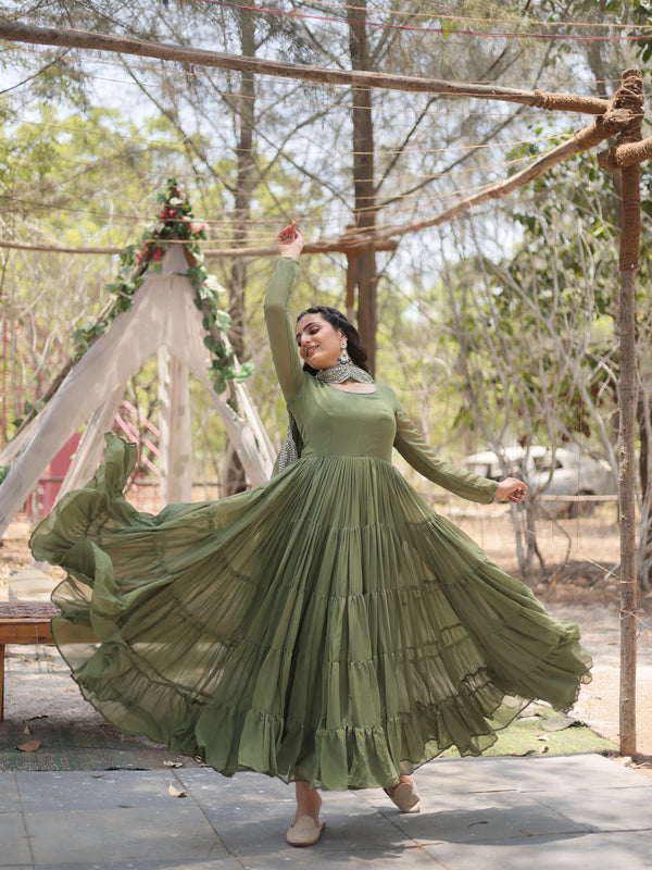 Designer Gown with Dupatta
