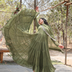Designer Gown with Dupatta