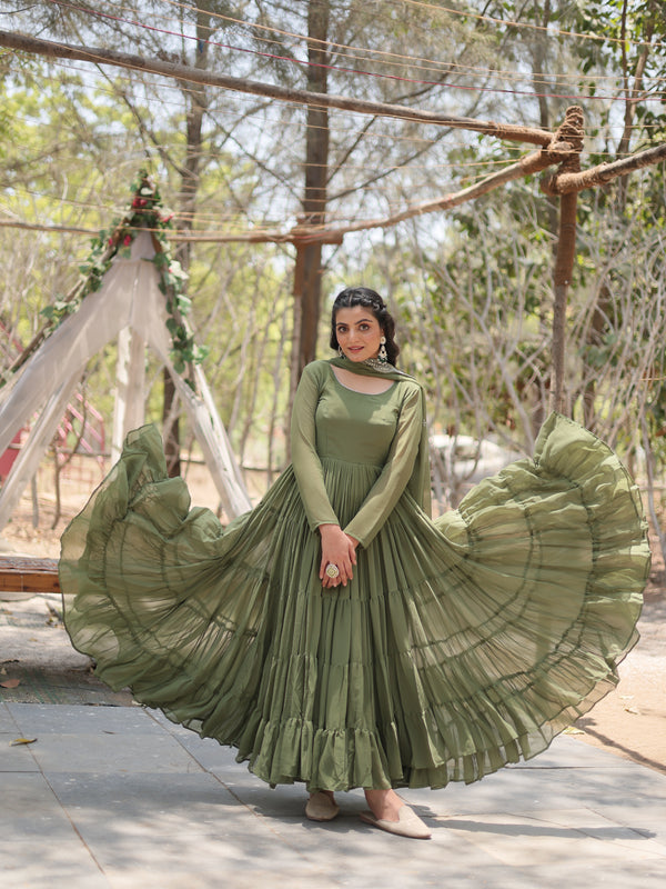 Designer Gown with Dupatta