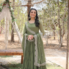 Designer Gown with Dupatta