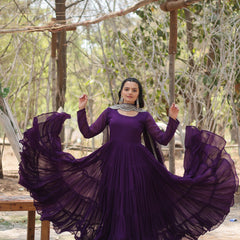Designer Gown with Dupatta