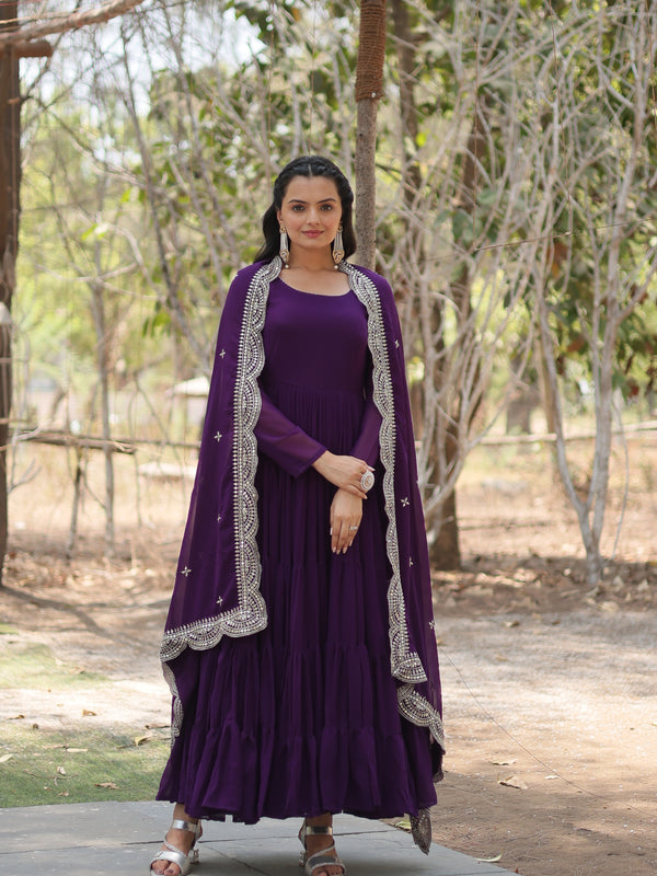 Designer Gown with Dupatta