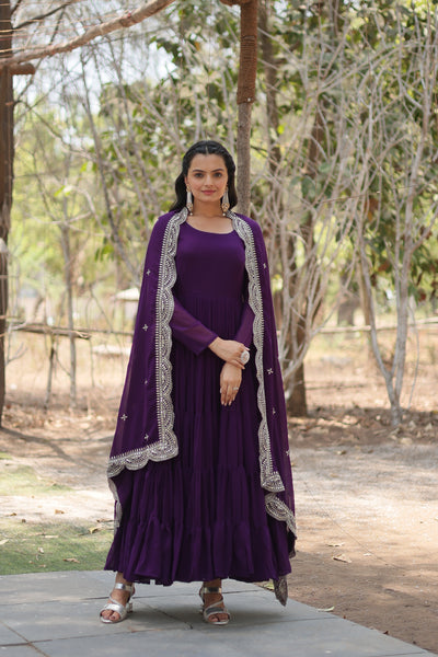Designer Gown with Dupatta