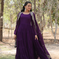 Designer Gown with Dupatta