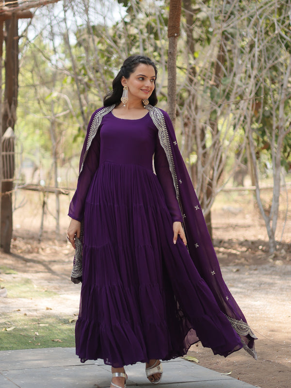 Designer Gown with Dupatta
