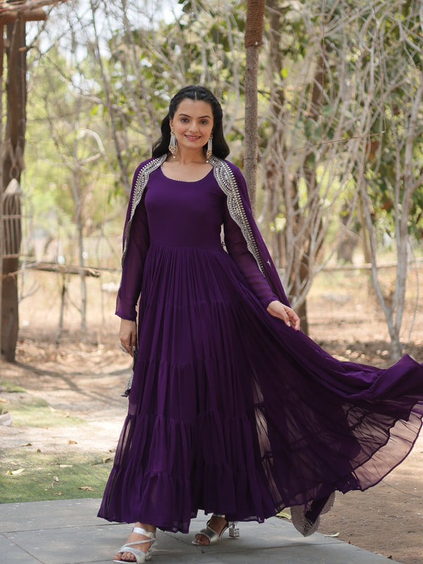 Designer Gown with Dupatta