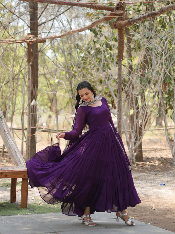 Designer Gown with Dupatta