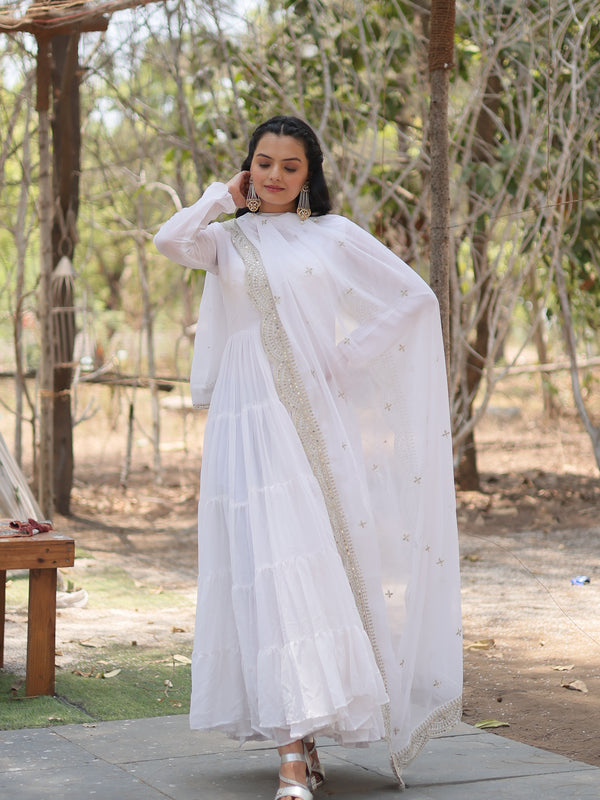 Designer Gown with Dupatta