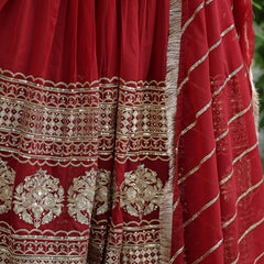 Sequin Embroidered Gown with Dupatta