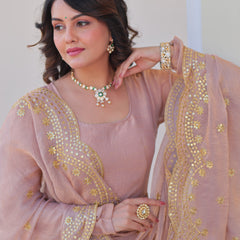 Fendy Chiffon Embroidered Gown