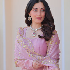 Fendy Chiffon Embroidered Gown
