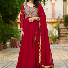 Faux Blooming Sequins Embroidered Kali Gown