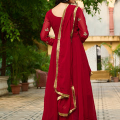 Faux Blooming Sequins Embroidered Kali Gown