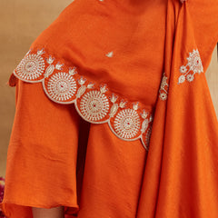 Vichitra Silk Embroidered Kurti Pant Set with Embroidered Dupatta