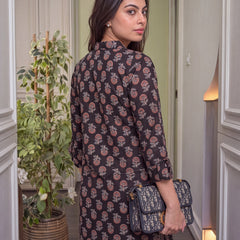 Women's Pure Cotton Printed Kurti Pant Set