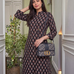 Women's Pure Cotton Printed Kurti Pant Set