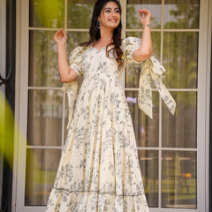 Women's Poly Rayon Printed Gown