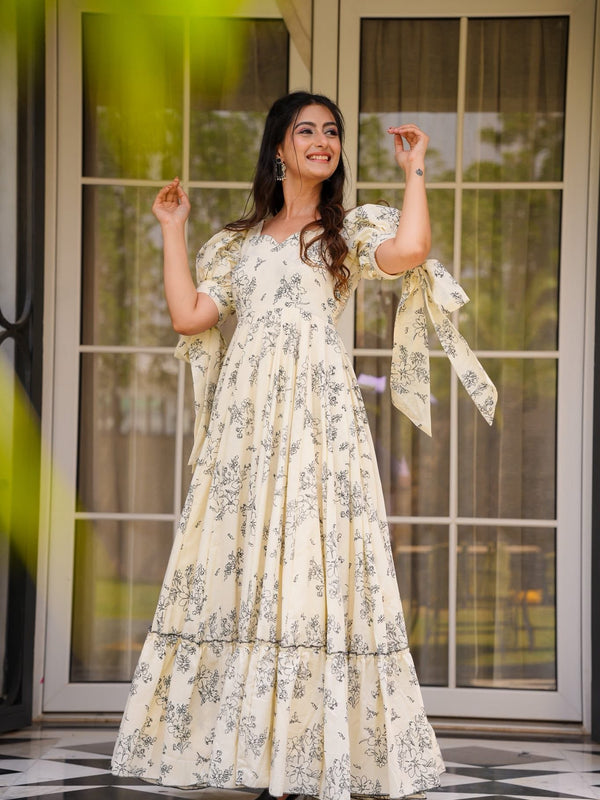 Women's Poly Rayon Printed Gown