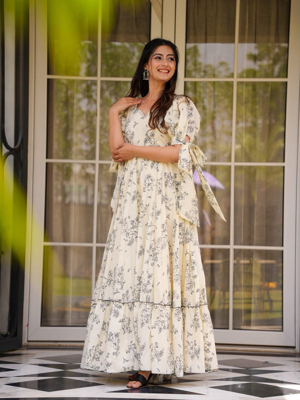 Women's Poly Rayon Printed Gown