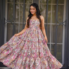 Women's Poly Rayon Printed Gown