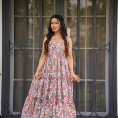 Women's Poly Rayon Printed Gown