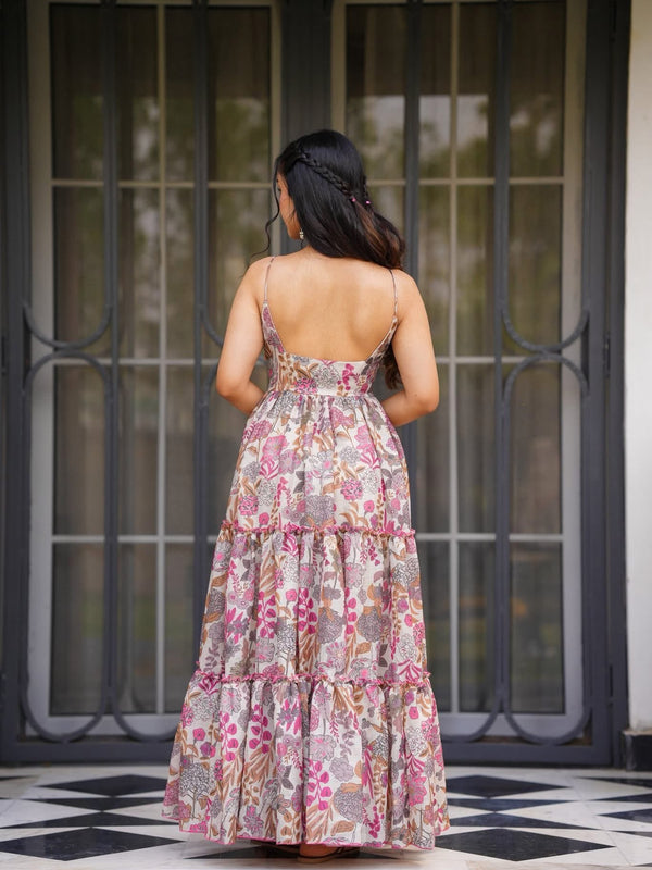 Women's Poly Rayon Printed Gown