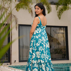 Women's Poly Rayon Printed Gown