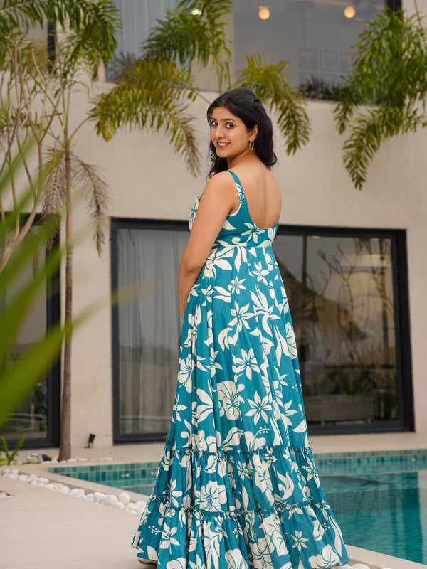 Women's Poly Rayon Printed Gown