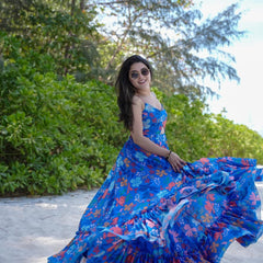 Women's Poly Rayon Printed Gown
