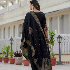 Elegant Straight Kurti Pant Dupatta Set