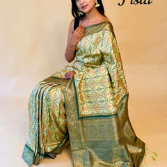 Rasbhari Banarasi Style Patola Weaving Saree