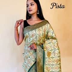 Rasbhari Banarasi Style Patola Weaving Saree