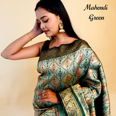 Rasbhari Banarasi Style Patola Weaving Saree