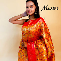 Rasbhari Banarasi Style Patola Weaving Saree