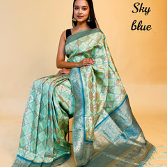Rasbhari Banarasi Style Patola Weaving Saree